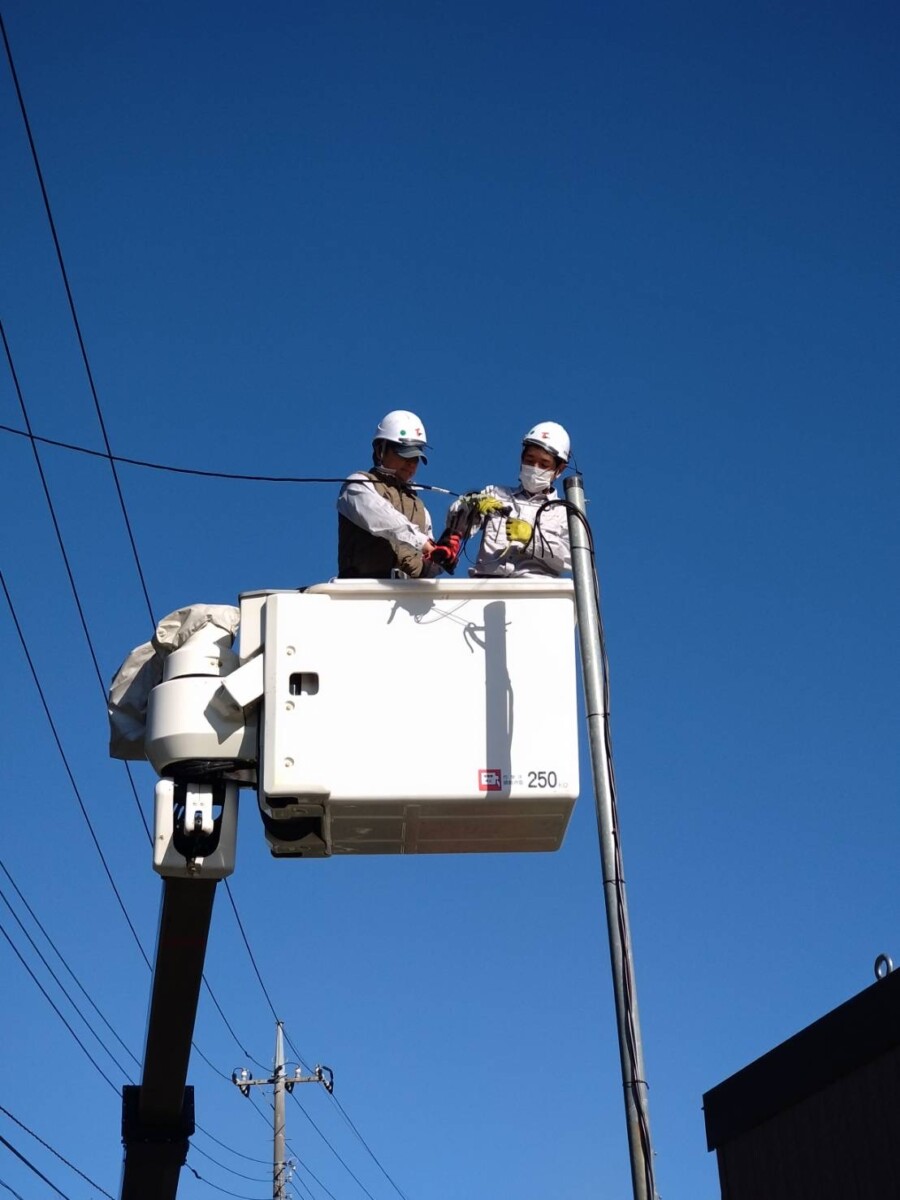 東京都　東久留米市　六仙公園架設電源撤去工事